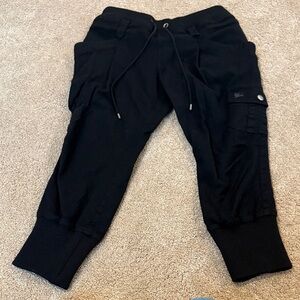 Burberry vintage blue label wool blend joggers crop